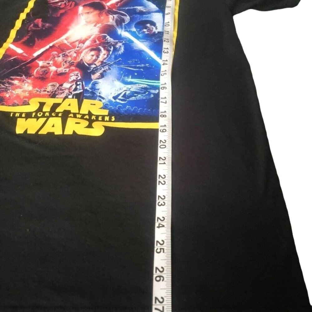 Star Wars The Force Awakens T-Shirt Black 100% Cotton Size M - Picture 7 of 7